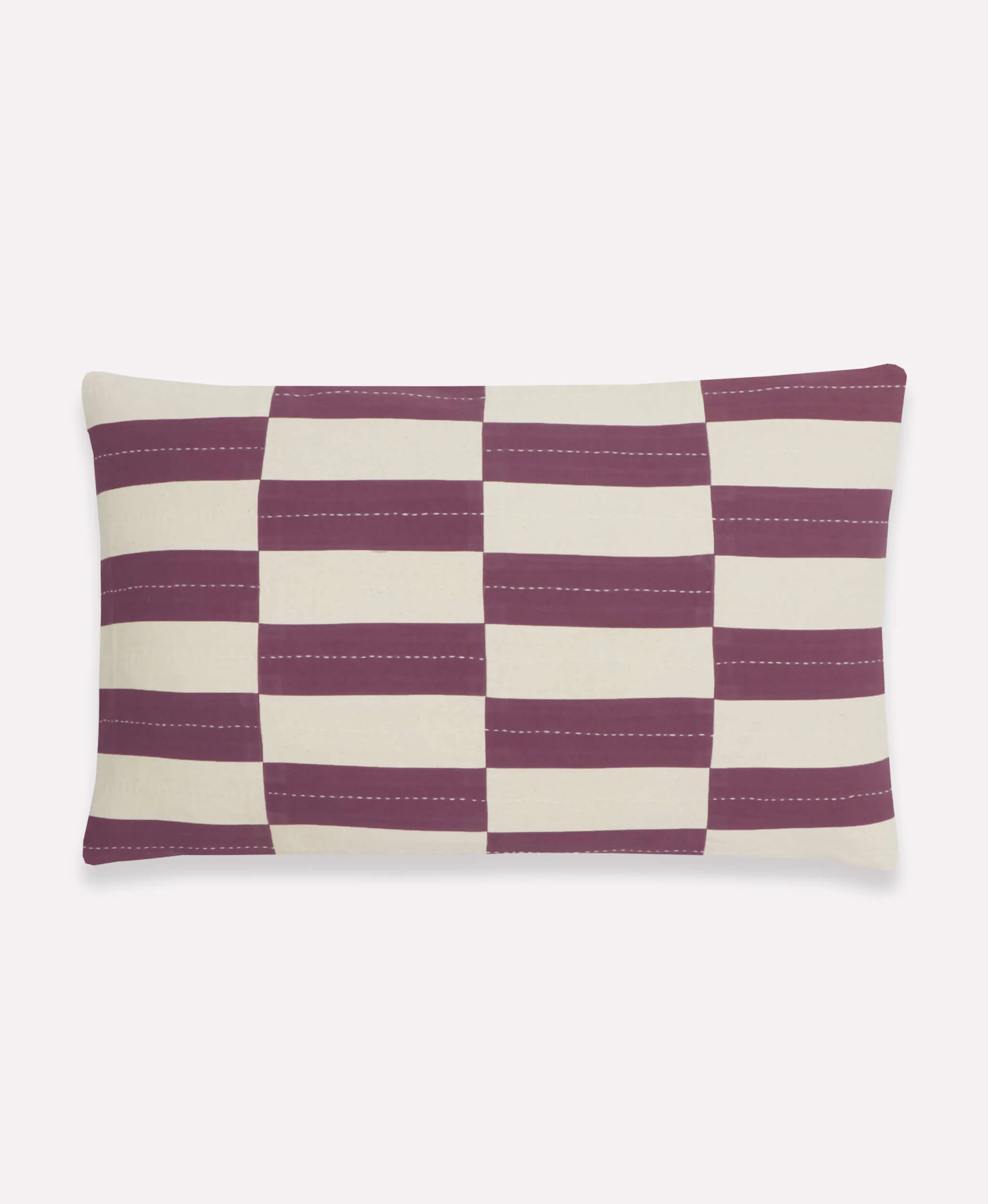 Checkered Lumbar Pillow - Image 11
