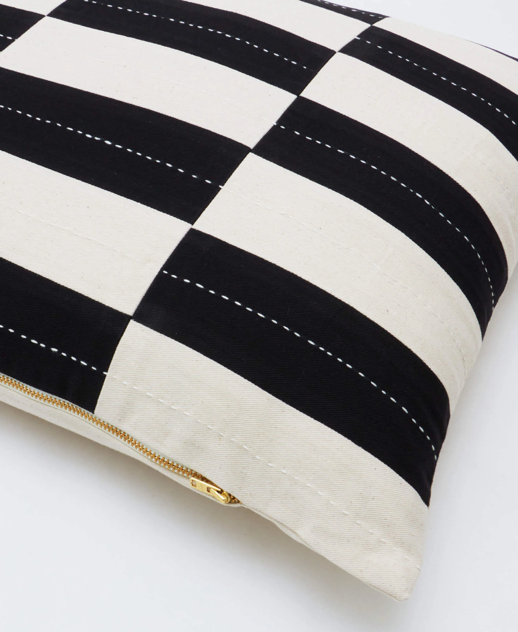Checkered Lumbar Pillow - Image 17