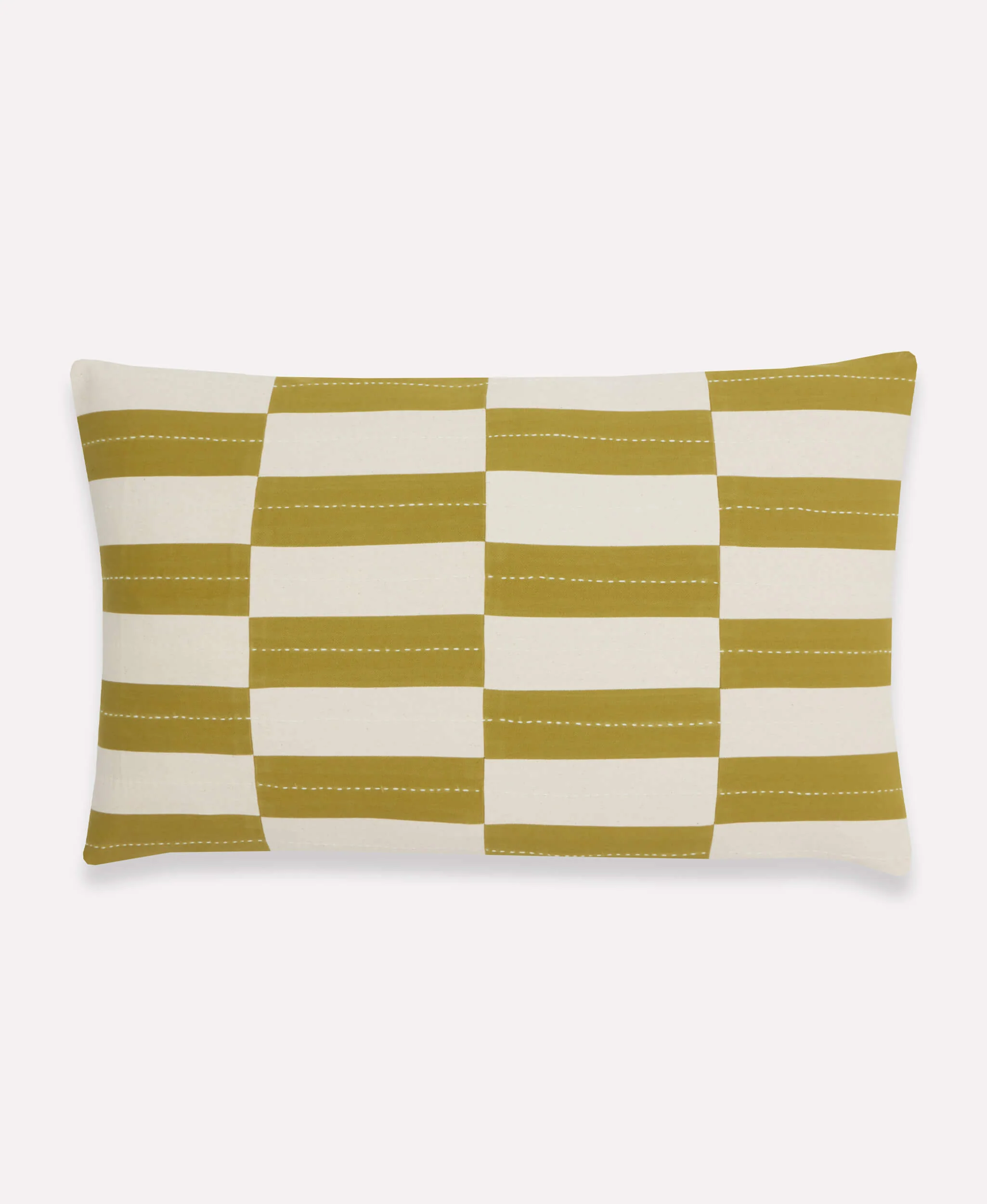Checkered Lumbar Pillow - Image 6
