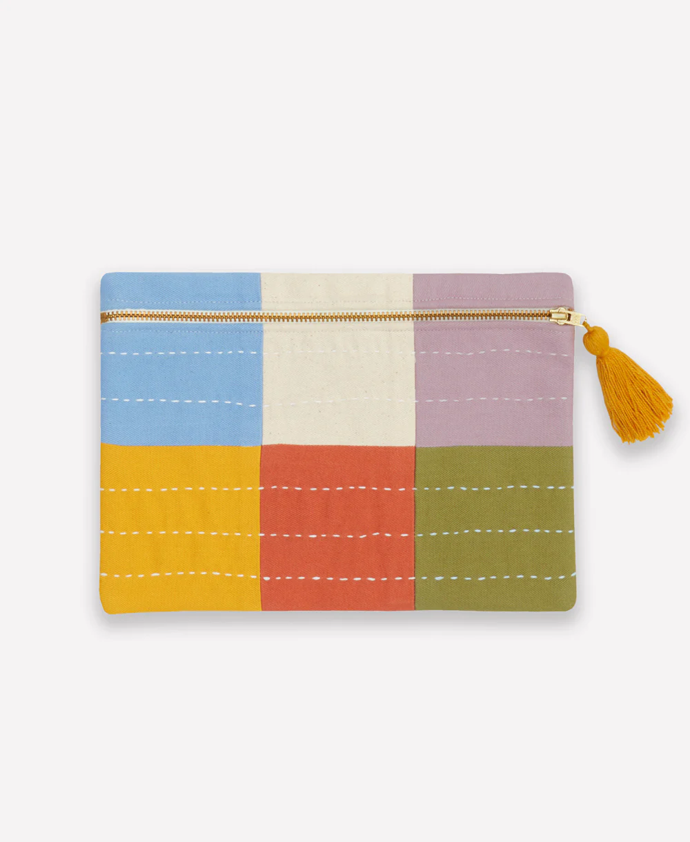 Checkered Pouch - Cloud - Image 3
