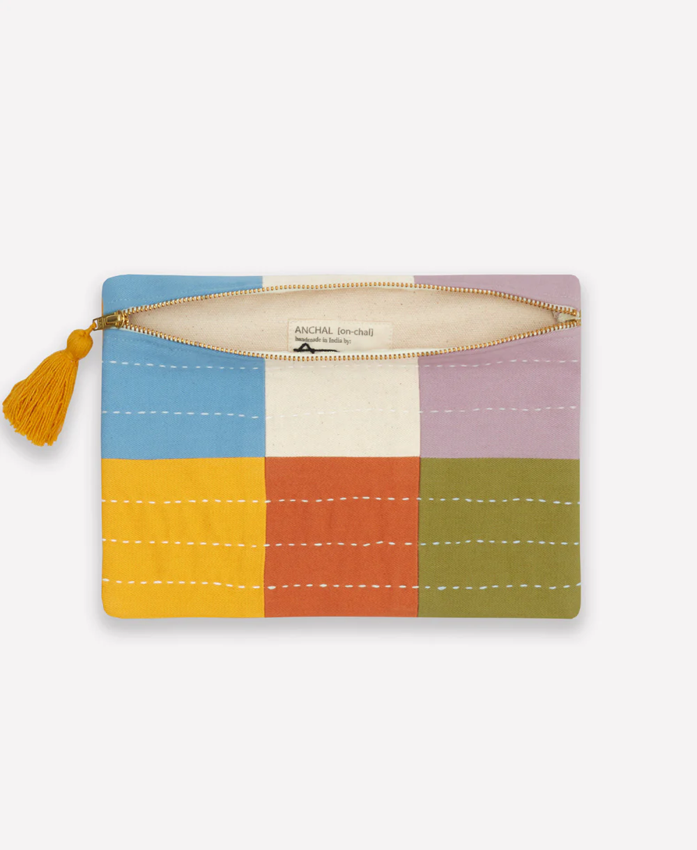 Checkered Pouch - Cloud - Image 4