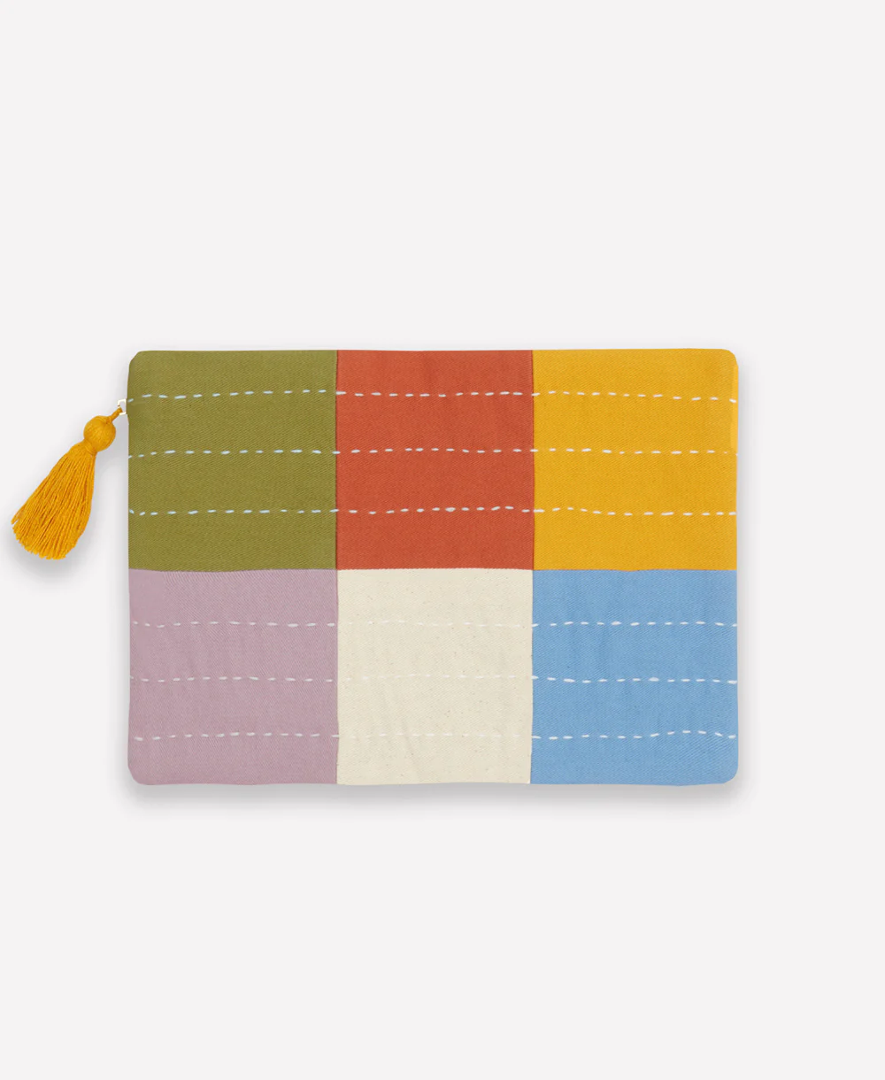Checkered Pouch - Cloud - Image 5
