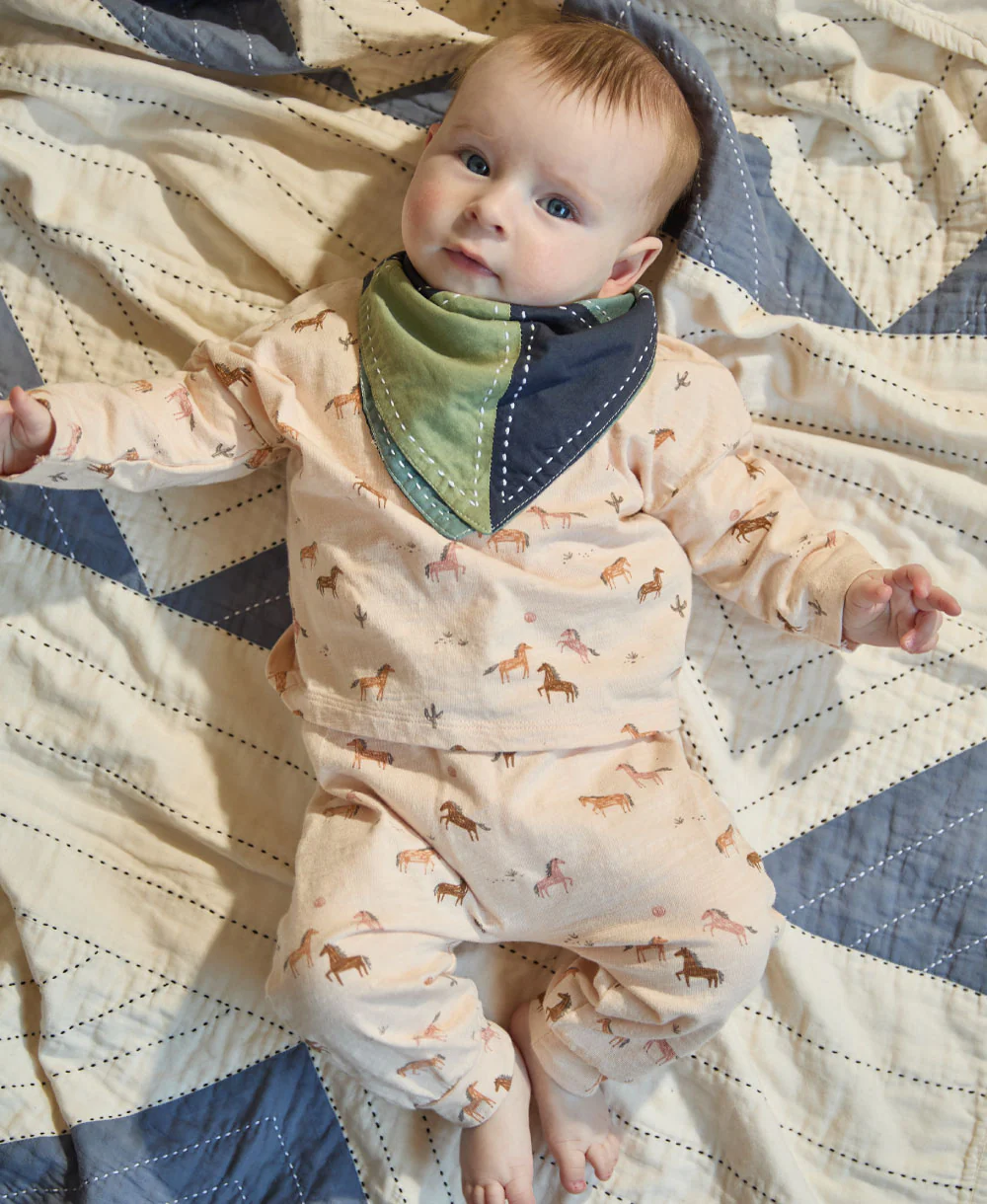 Colorblock Bandana Baby Bib - Image 11