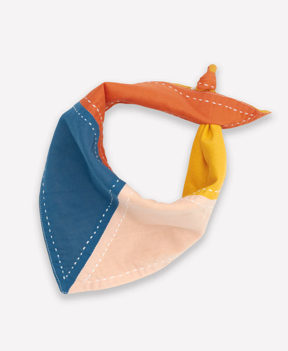 Colorblock Bandana Baby Bib - Image 3