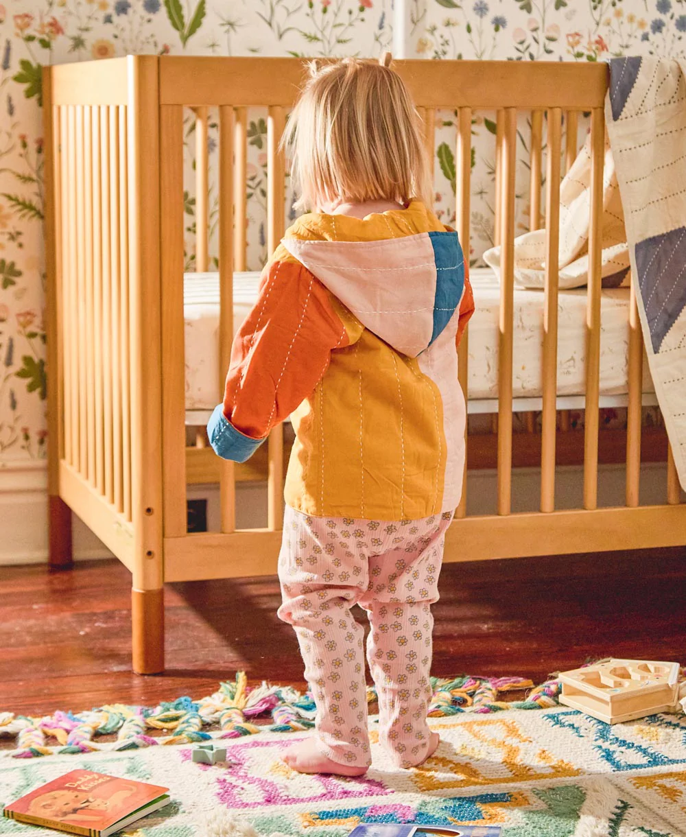 Colorblock Toddler Hoodie - Mustard - Image 4
