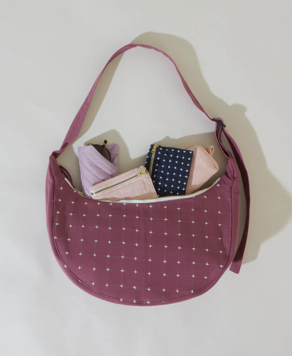 Cross-stitch Crescent Bag - Image 5