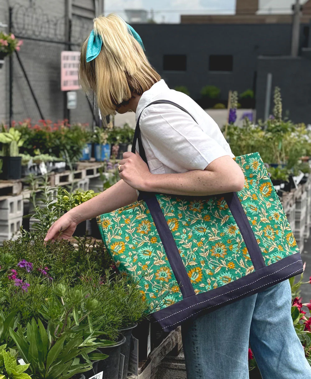 Kantha Canvas Tote Bag - No. 260204 - Image 3