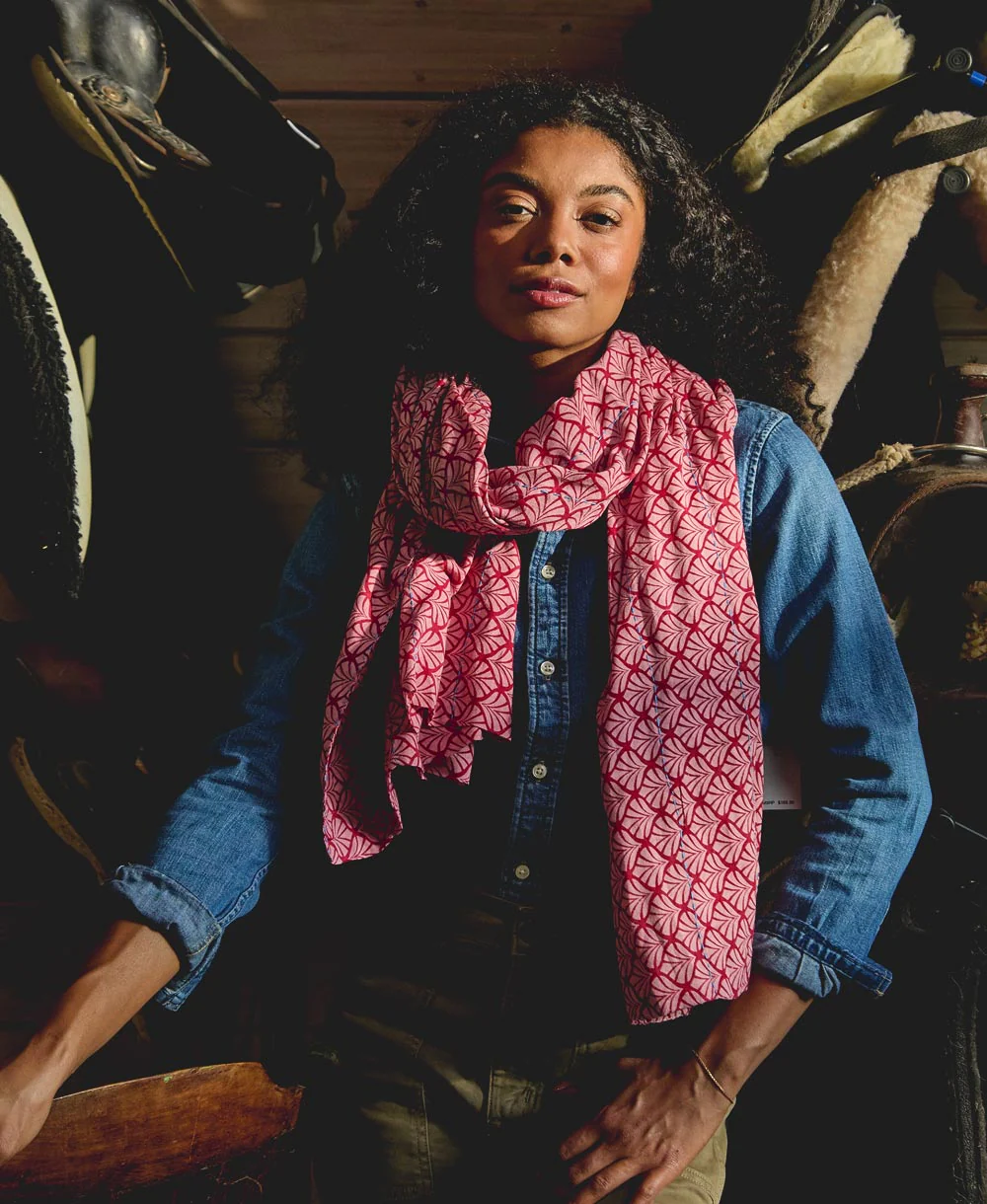 Kantha Long Scarf - No. 250652 - Image 3