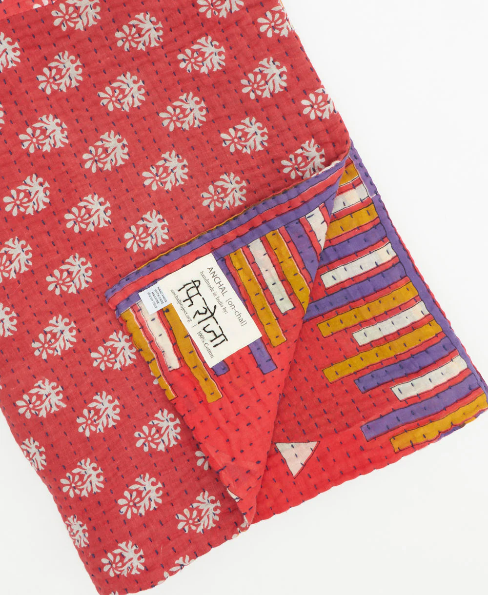 Kantha Quilt Throw - No. 250742 - Image 3