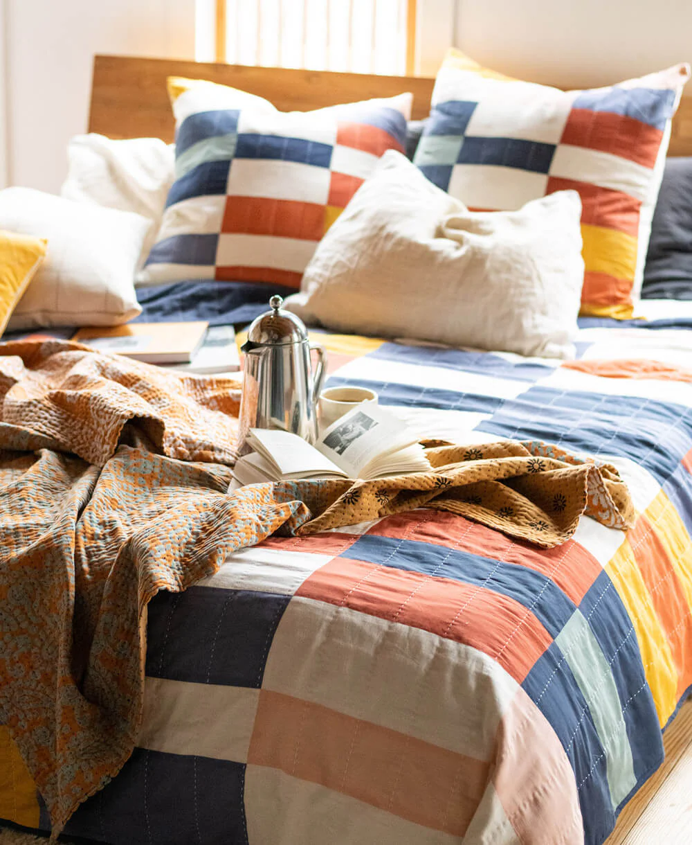 Kantha Quilt Throw - No. 250804 - Image 5