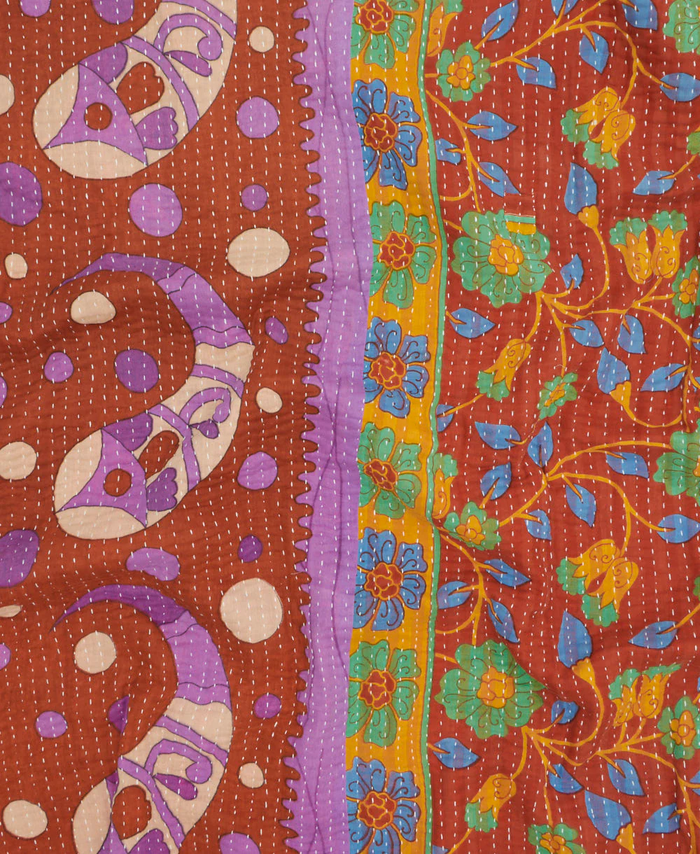 Kantha Quilt Throw - No. 260202 - Image 4