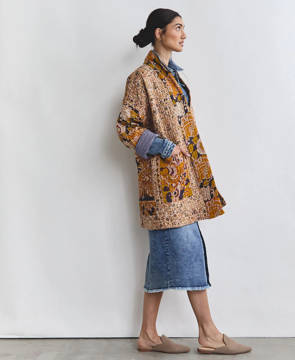 Kantha Quilted Jacket - No. 240526 - Image 3