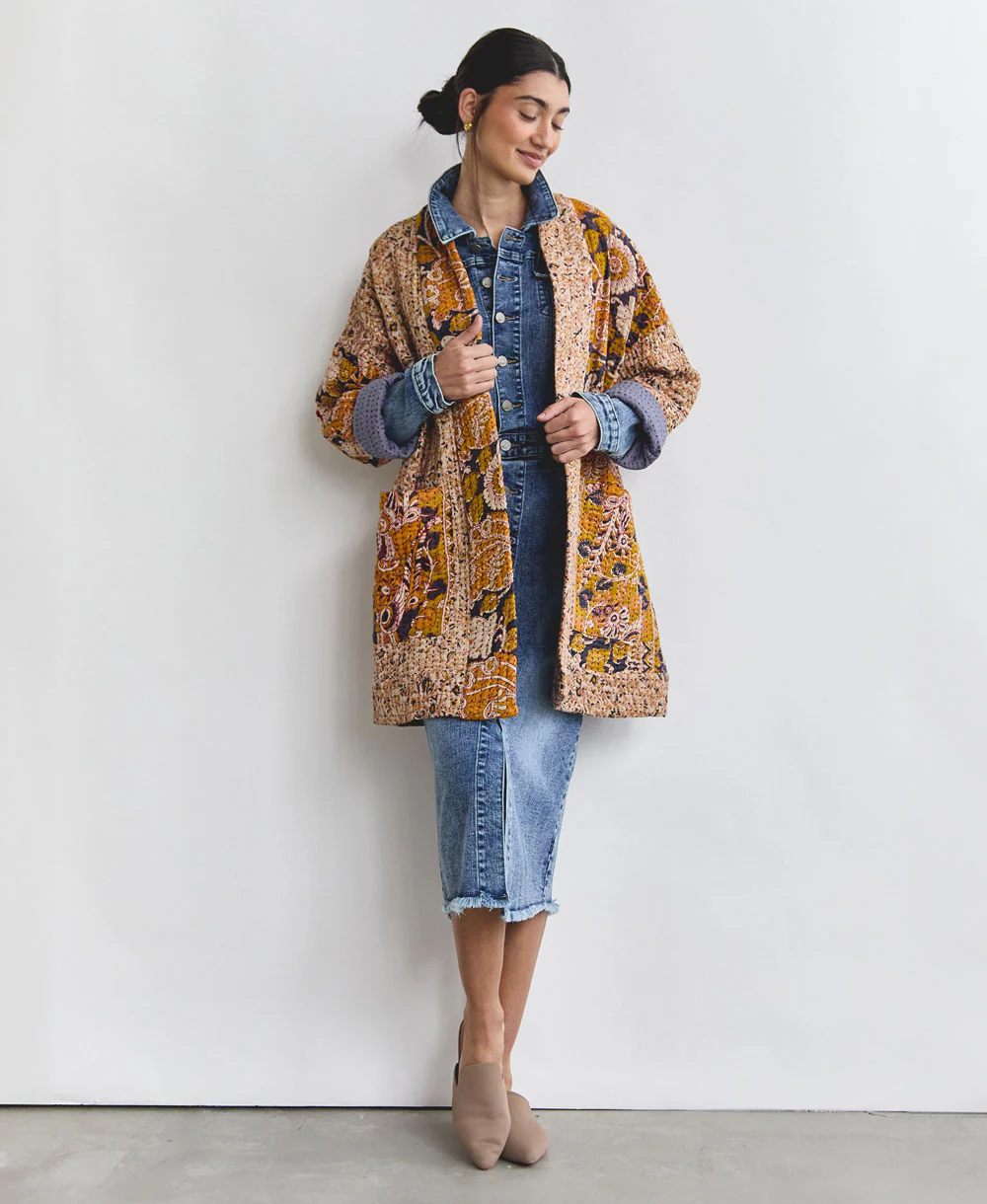 Kantha Quilted Jacket - No. 240530 - Image 3