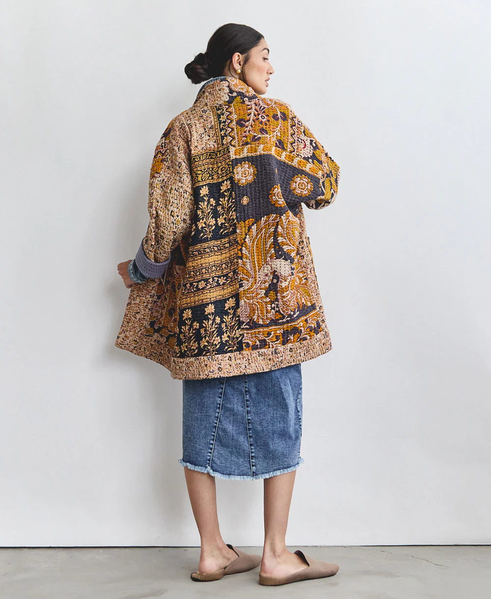 Kantha Quilted Jacket - No. 240526 - Image 4
