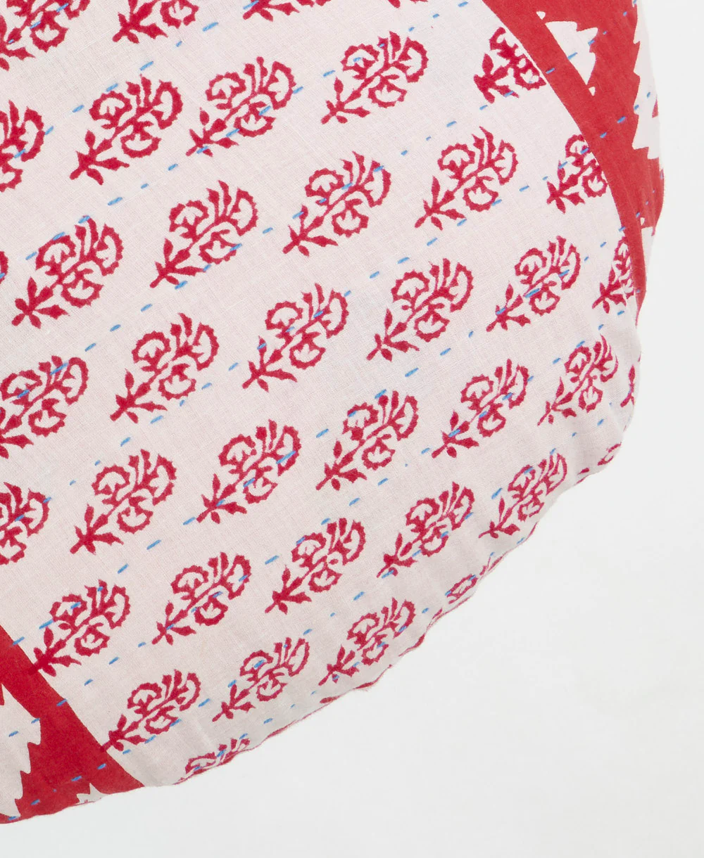 Kantha Round Pillow - No. 240309 - Cover Only - Image 3