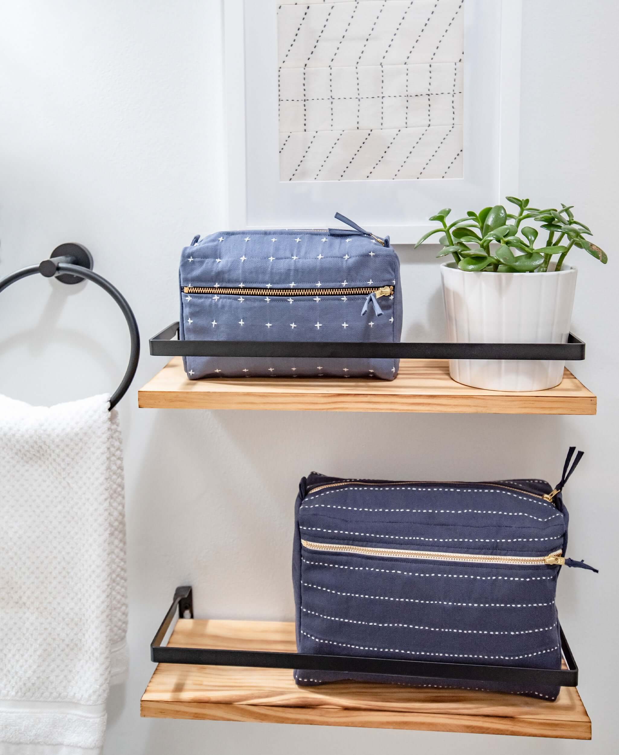 Pin-Stitch Large Toiletry Bag - Image 24