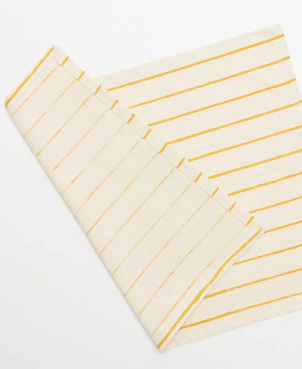 Stripe Block Print Cotton Placemats - Set of 2 - Image 3