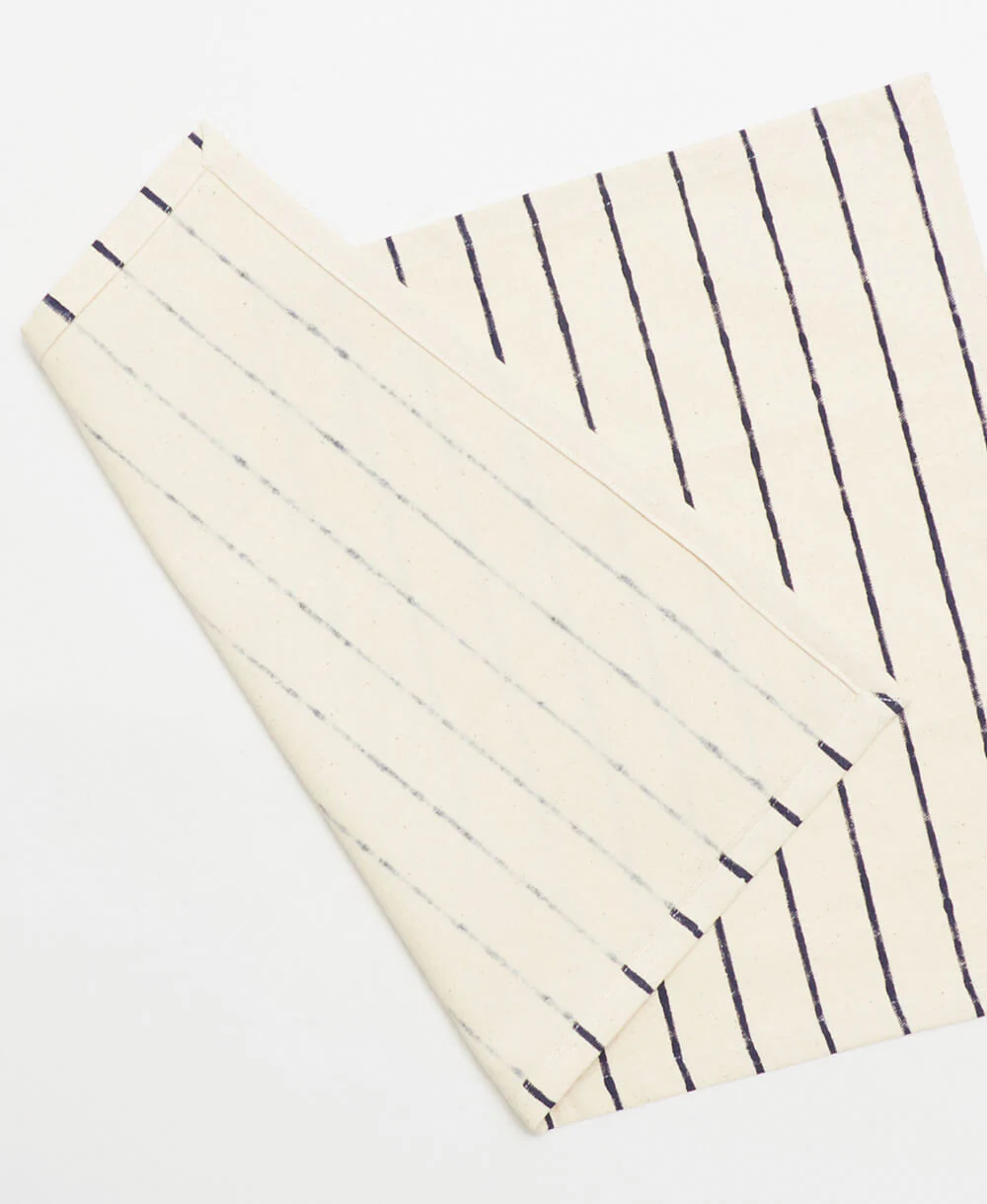 Stripe Block Print Cotton Placemats - Set of 2 - Image 7