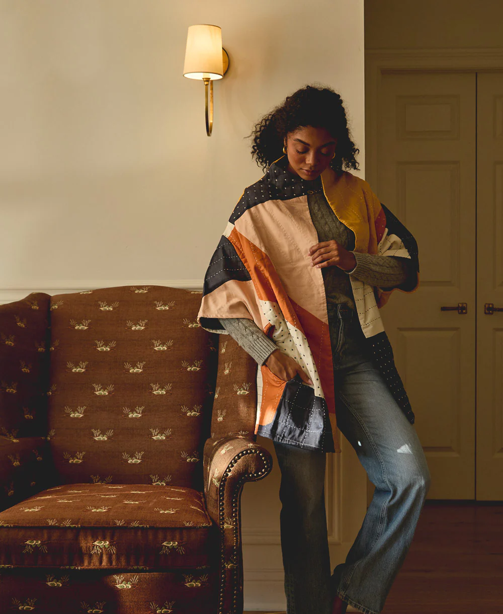 Sunset Cocoon Quilted Jacket - Image 7